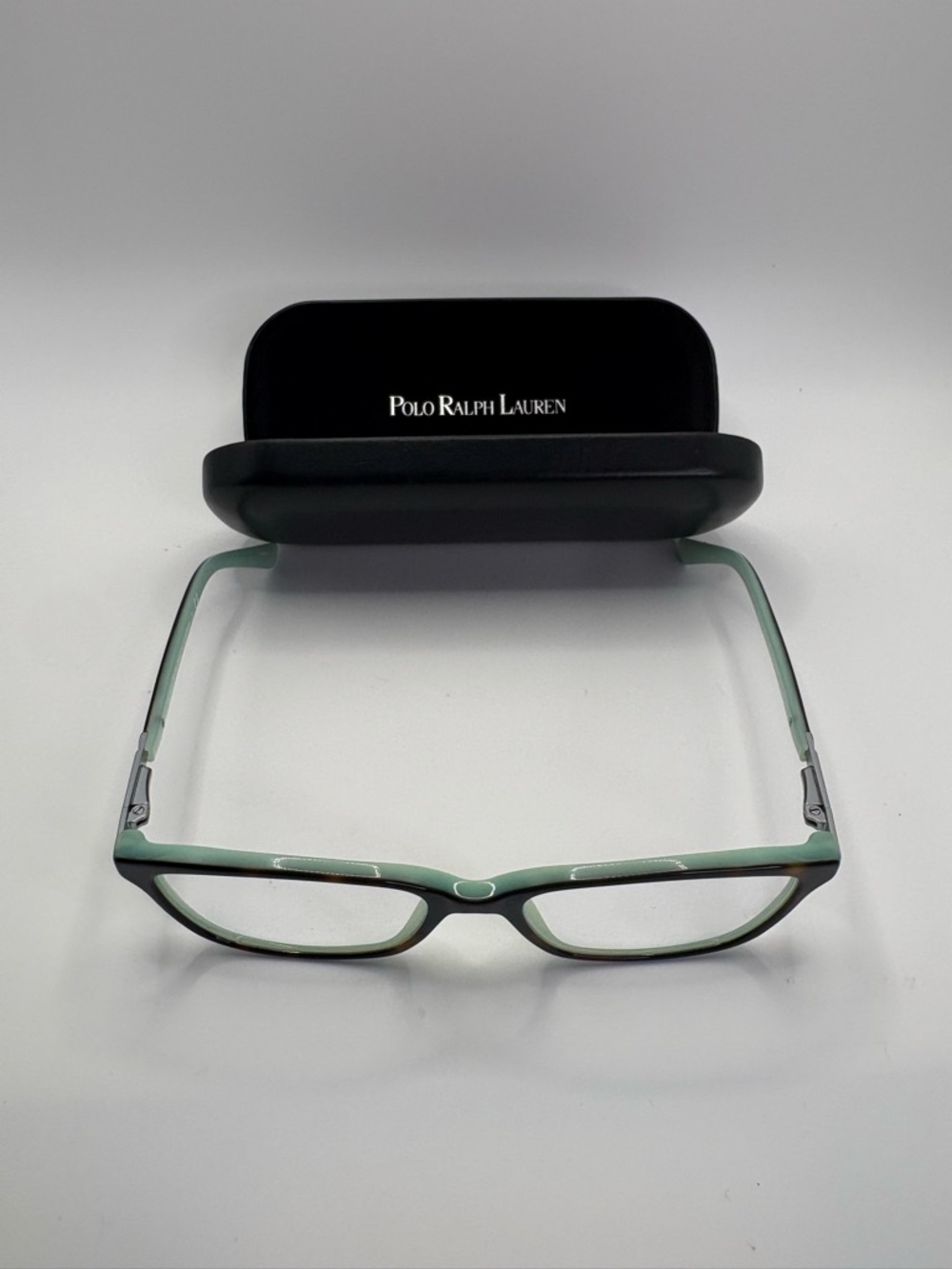 Ralph Lauren RA7044 Womens Luxury Eyeglasses 52-16 Mint Tortoise w/ Case EUC